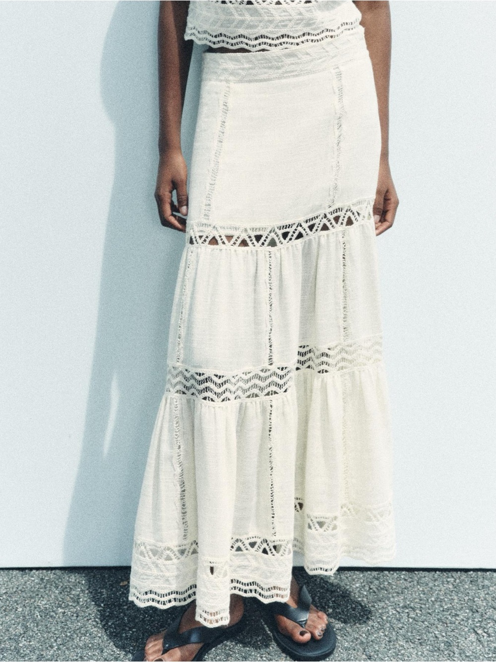 ZARA ZW COLLECTION Crochet Skirt
